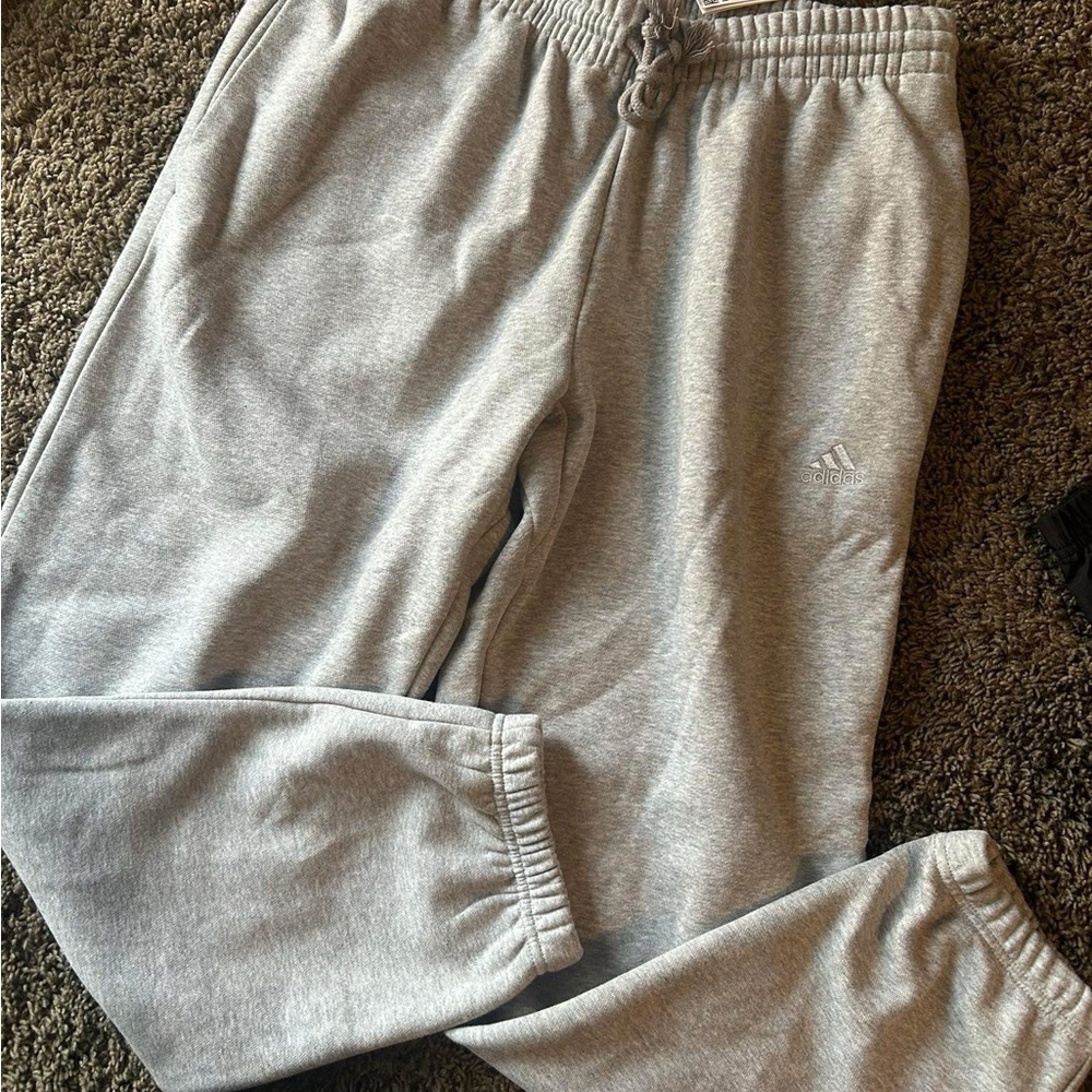 Adidas Heather Gray Joggers